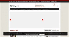 Desktop Screenshot of koniky.sk