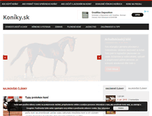 Tablet Screenshot of koniky.sk